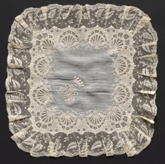 Embroidered Handkerchief, late 18th century. Switzerland, late 18th century. Embroidery: linen;