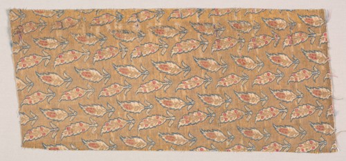 Textile Fragment, 17th century. Turkey, Asia Minor, 17th century. Brocaded silk with metal thread
