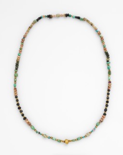Necklace, before 1532. Peru. Pink quartz, amethyst, gold and turquoise; overall: 83.8 cm (33 in.).