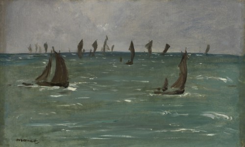 Boats at Berck-sur-Mer, 1873. Edouard Manet (French, 1832-1883). Oil on fabric; framed: 52.5 x 74 x