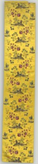 Floral Panel, 1800s. France, 19th century. Brocade and weft-patterned weave with complementary