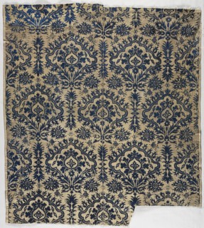 Velvet, 1600s. China, 17th century. Velvet (cut and voided); overall: 87.6 x 78.4 cm (34 1/2 x 30