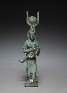 Statuette of Isis and Horus, 305-30 BC. Egypt, Greco-Roman Period, probably Ptolemaic Dynasty.