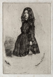 Twelve Etchings from Nature:  Annie, 1858. James McNeill Whistler (American, 1834-1903). Etching