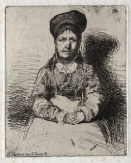 Twelve Etchings from Nature:  La Rétameuse, 1858. James McNeill Whistler (American, 1834-1903).