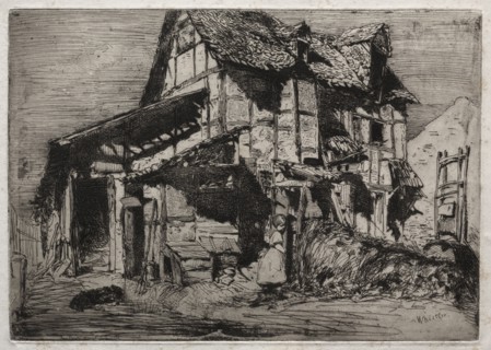 Twelve Etchings from Nature:  The Unsafe Tenement, 1858. James McNeill Whistler (American,