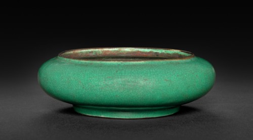 Flattened Globular Bowl, 1661-1722. China, Qing dynasty (1644-1911), Kangxi reign (1661-1722).