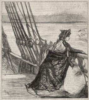 The Major's Daughter:  Clara Vinrace's Farewell to her Father, 1862. James McNeill Whistler
