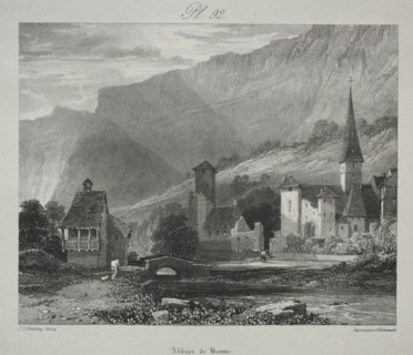 Voyages pittoresques et romantiques dans l'ancienne France.  Franche Comté:  Abbaye de Baume,