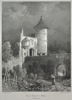 Voyages pittoresques et romantiques dans l'ancienne France.  Franche-Comté:  Vue du Château de