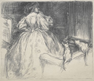 The Fantastic Dress, 1890. Charles Hasslewood Shannon (British, 1863-1937). Lithograph