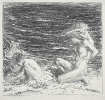 Sea and Breeze, 1894. Charles Hasslewood Shannon (British, 1863-1937). Lithograph