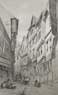 Voyages pittoresques et romantiques dans l'ancienne France.  Bretagne:  Morlaix. Eugène Cicéri