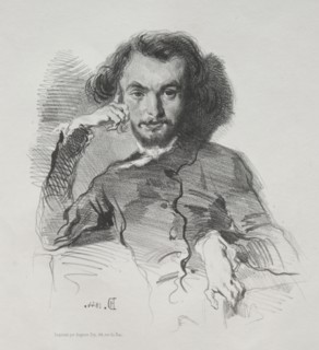 Charles Pierre Baudelaire, 1844. Émile Isidore Deroy (French, 1820-1846). Lithograph