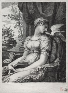 Meditation, 1822. Pierre-Paul Prud'hon (French, 1758-1823). Lithograph