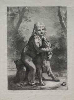Boy with a Dog, 1822. Pierre-Paul Prud'hon (French, 1758-1823). Lithograph