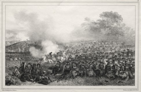 Album for 1835:  Carré enfoncé..., 1835. Auguste Raffet (French, 1804-1860). Lithograph