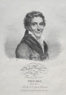 Pierre Paul Prud'hon, 1820. Julien Léopold Boilly (French, 1796-1874). Lithograph