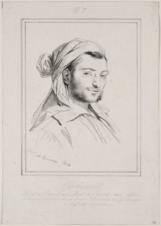 Theodore Gericault, 1824. Achille Devéria (French, 1800-1857). Lithograph