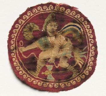 Roundel, Segmentum from a Tunic, mid 600s - mid 700s. Egypt, Umayyad period, mid 7th - mid 8th