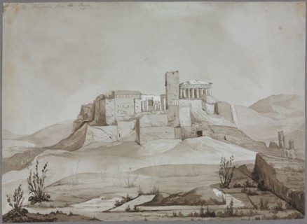 The Acropolis from the Pnyx, Athens, Greece. Joseph Mallord William Turner (British, 1775-1851).
