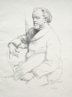 Henri Fantin-Latour, 1897. William Rothenstein (British, 1872-1945). Lithograph