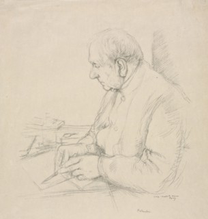 Sir Francis Seymour Haden, 1897. William Rothenstein (British, 1872-1945). Lithograph