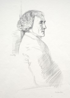 Sir Henry Irving, 1898. William Rothenstein (British, 1872-1945). Lithograph