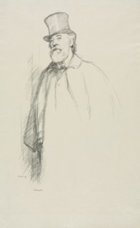 Alphonse Legros, 1897. William Rothenstein (British, 1872-1945). Lithograph