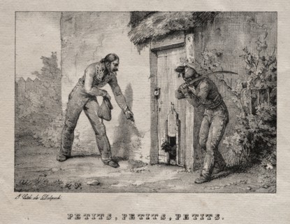 Marauders (Maraudeurs. Petits! Petits! Petits!). Horace Vernet (French, 1789-1863). Lithograph