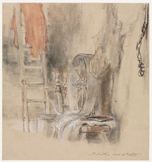 Study for "The Peep-O’-Day Boys’ Cabin, in the West of Ireland" ("The Sleeping Whiteboy"), 1835.