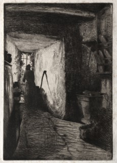 The Kitchen, 1858. James McNeill Whistler (American, 1834-1903). Etching