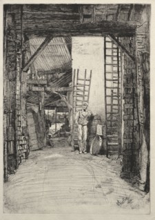 The Lime-burner, 1859. James McNeill Whistler (American, 1834-1903). Etching