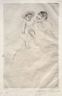 Hélène of Septeuil, c. 1891. Mary Cassatt (American, 1844-1926). Drypoint
