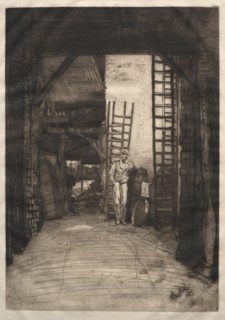 The Lime-burner, 1859. James McNeill Whistler (American, 1834-1903). Etching