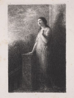 Confidence of the Night. Henri Fantin-Latour (French, 1836-1904). Lithograph