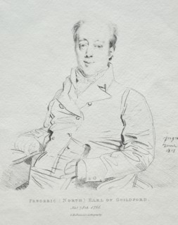 Frederic 5th Earl of Guilford, 1815. Jean-Auguste-Dominique Ingres (French, 1780-1867). Lithograph