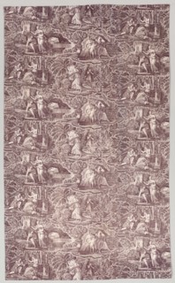 Amorous Scenes, early 1800s. France, Nantes or Rouen ?, early 19th century. Copperplate printed