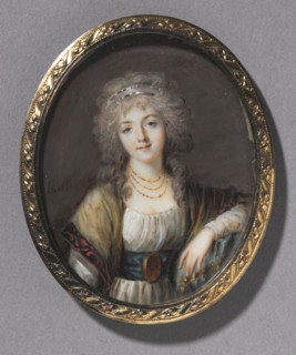 Portrait of a Young Woman, c. 1785. Charles Henard (French, c. 1757-aft 1814). Watercolor on ivory