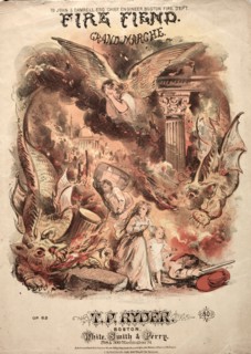 Fire Fiend - Sheet Music Cover. Winslow Homer (American, 1836-1910). Lithograph