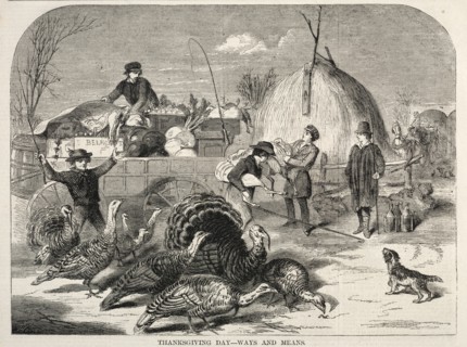 Thanksgiving Day - Ways and Means, 1858. Winslow Homer (American, 1836-1910). Wood engraving