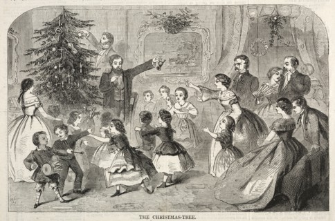 The Christmas Tree, 1858. Winslow Homer (American, 1836-1910). Wood engraving