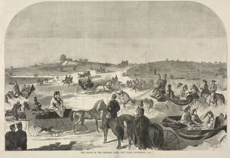 The Drive in Central Park, New York, September, 1860, 1860. Winslow Homer (American, 1836-1910).