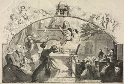 Seeing the Old Year Out, 1861. Winslow Homer (American, 1836-1910). Wood engraving