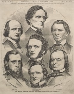 The Seceding Mississippi Delegation in Congress, 1861. Winslow Homer (American, 1836-1910). Wood