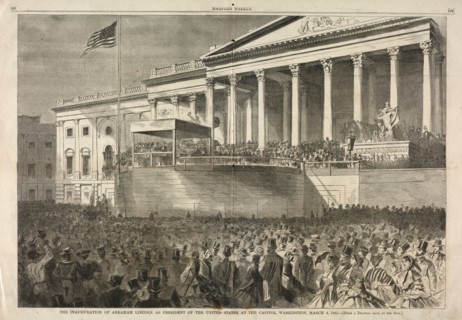 The Inauguration of Abraham Lincoln as President of the United States, at the Capitol, Washington,