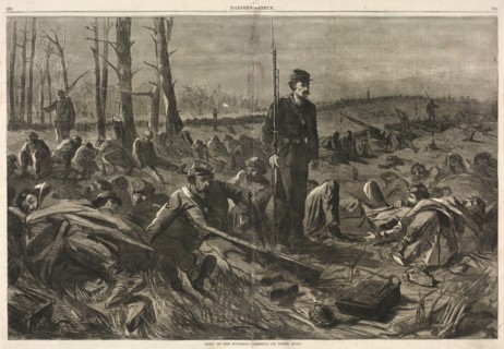 Army of othe Potomac - Sleeping on Their Arms, 1864. Winslow Homer (American, 1836-1910). Wood
