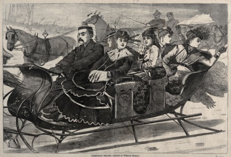 Christmas Belles, 1869. Winslow Homer (American, 1836-1910). Wood engraving