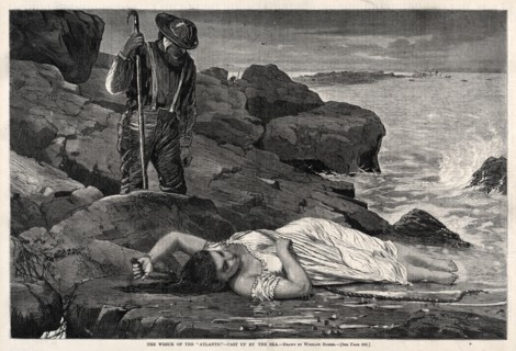 The Wreck of the "Atlantic" - Cast Up by the Sea, 1873. Winslow Homer (American, 1836-1910). Wood