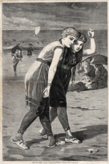 The Bathers, 1873. Winslow Homer (American, 1836-1910). Wood engraving